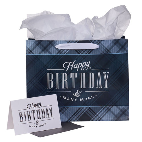 Gift bag and Card | Birthday | Black