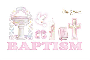 Baptism Card For Girl |