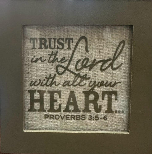 Plaque | Trust in the Lord