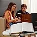 Load image into Gallery viewer, KJV, Thinline Large Print Bible, Vintage Series, Leathersoft, Brown, Red Letter