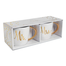 Load image into Gallery viewer, Gold Handle Mugs | Mr & Mrs
