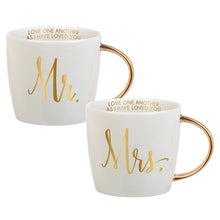 Load image into Gallery viewer, Gold Handle Mugs | Mr & Mrs