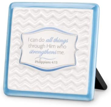 Pattern of Praise Ceramic Plaque | I Can Do All Things