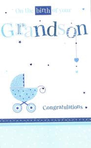 On the Birth of your Grandson Card