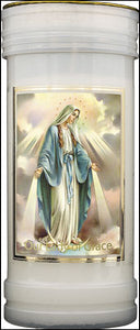 PILLAR CANDLE OUR LADY OF GRACE  SMALL