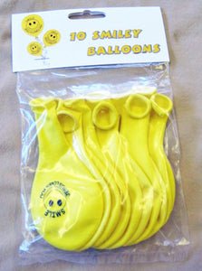 Smile, Jesus Loves you Yellow Smiley Balloon- Pack of 10