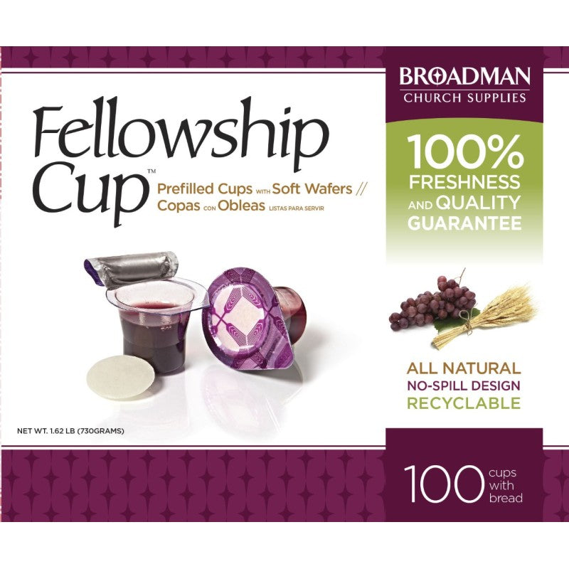 Prefilled fellowship Communion wine and Wafer 100