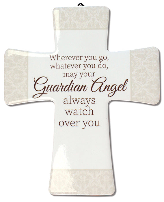 Porcelain Message Cross | Guardian Angel