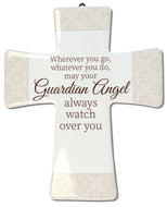 Porcelain Message Cross | Guardian Angel