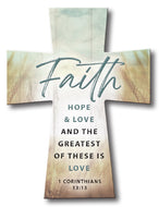Resin Standing Cross/ | Faith,Hope,Love