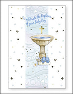 Baby Boy Baptism Card | Boy