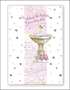 Baby Baptism Card | Girl