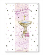 Baby Baptism Card | Girl
