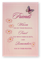Glass Plaque Small- friends