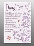 Glass Plaque - Daughter