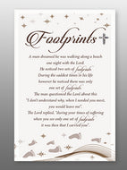 Glass Plaque - Footprint