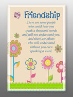 Glass Plaque - Friendship