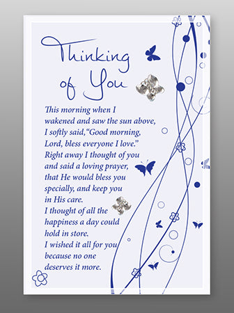 Glass Plaque - Thinking of You