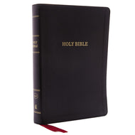 KJV Holy Bible: Giant Print with 53,000 Cross References, Deluxe Black Leathersoft, Red Letter, Comfort Print: King James Version Leather Bound – Large Print