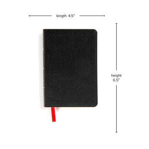 KJV Large Print Compact Reference Bible, Black Leathertouch