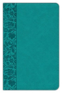 CSB Large Print Personal Size Reference Bible-- LeatherTouch, teal