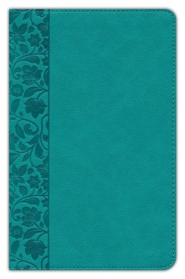 CSB Large Print Personal Size Reference Bible-- LeatherTouch, teal