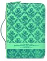 Bible Cover | Green Divine Details | Large | Psalms 94:19