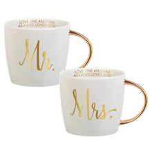 Load image into Gallery viewer, Gold Handle Mugs | Mr &amp; Mrs