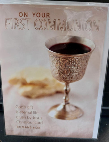 CARD-ON YOUR FIRST COMMUNION
