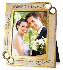 Photo Frame | Joined In Love | Wedding Ring Detail | 10.25in X 8.25