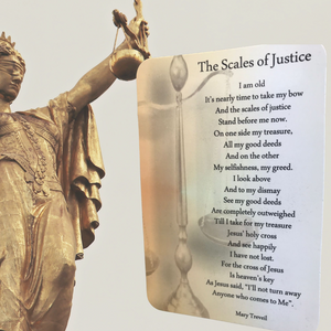 Prayer Cards- The Scales Of Justice