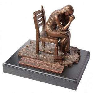 Moments Of Faith Sculpture - Praying Woman - 6' - Base 5.5' X 7.25'
