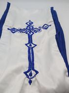 WHITE AND BLUE AMURE