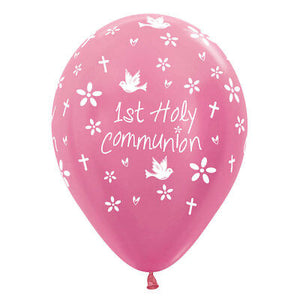 Pink  First Communion Balloon 6