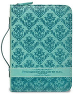 Bible Cover- Turquoise- Thy Comforts Delight My Soul