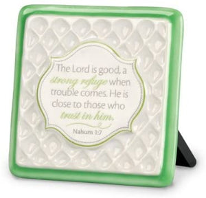 Pattern of Praise  Ceramic Plaque | The Lord is Good