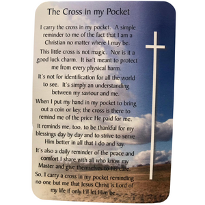 Prayer Card | The Cross In My Pocket
