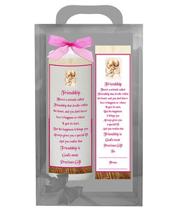 Inspirational Candle with Bookmarker - Friendship