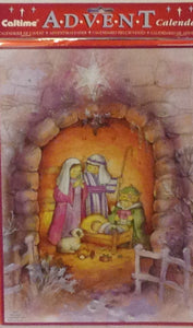 Baby Jesus & The Animals advent calendar (glitter)