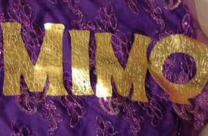 ASO PEPE COMPLETE ALTAR CLOTH FOR CELESTIAL CHURCH PURPLE LACE