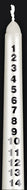 Advent Candle/With Christmas tree White