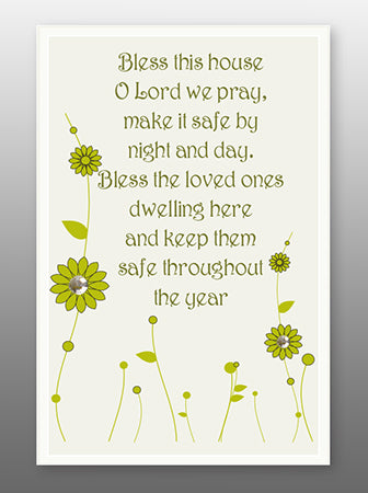 Home Blessing - Glass Plaque