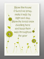 Home Blessing - Glass Plaque