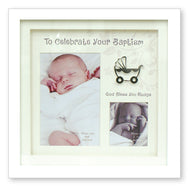  Baptism Photo Frame White Finish 