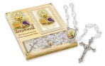 Communion Pearl Rosary & Book set