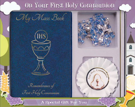 First Communion Gift Set Blue