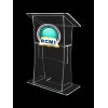 Large Lectern With Clear Front Panel