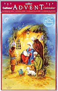  Jesus in the stable Religious Advent Calendar With Envelope