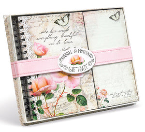 Journal And Notepad Giftset. Vintage Rose Collection. 