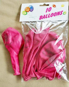 PINK BALLOON Pack of 10